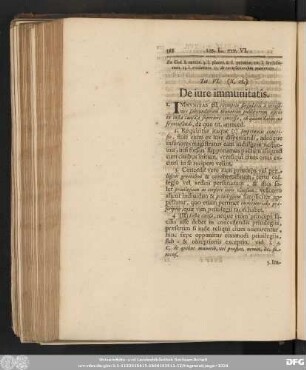 Tit. VI. (X. 25.) De iure immunitatis.