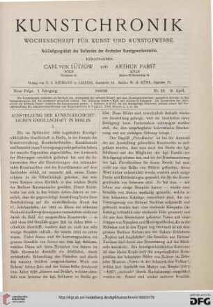 Heft 22 (10. April 1890)