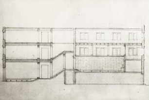Entwurf für ein Gebäude mit Kapelle