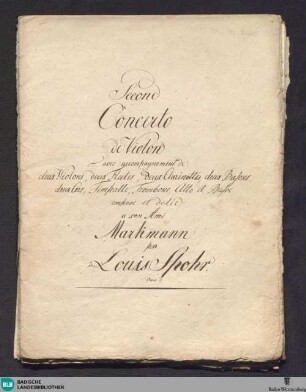 Concertos - Don Mus.Ms. 2600 : vl, orch; d; GötS 2