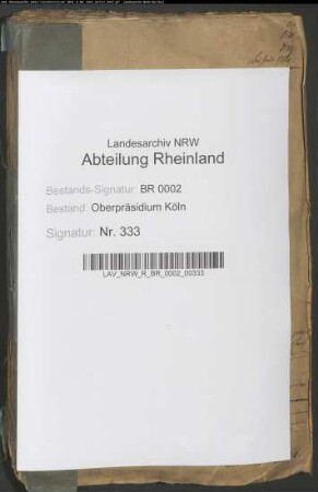 Pensionswesen der ehemaligen Kur-Kölnischen, trierschen und jülichschen Dienerschaft