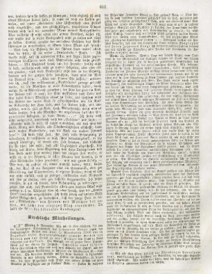 611-612 Kirchliche Mittheilungen