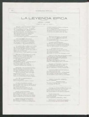 leyenda épica - 1809 - 1825