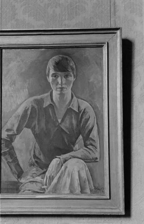 Eröffnung der Dauerausstellung in der Alten Nationalgalerie : Gemälde "Bildnis von Renée Sintenis" von Emil Rudolf Weiß