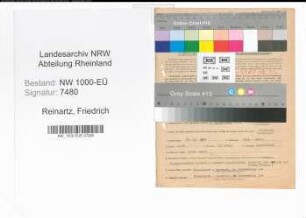 Entnazifizierung Friedrich Reinartz, geb. 27.05.1894 (Buchhalter)