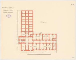 Amtsgericht und Gefängnis, Forst: Grundriss Keller 1:100