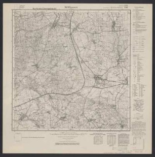 Messtischblatt 1884 = 546 : Mühlhausen (in Ostpreußen), 1938 : Messtischblatt 1884 = 546 : Mühlhausen (in Ostpreußen). - Hrsg. 1911, Nachtr. 1925, redakt. Änd. 1938. - [Berlin] : Reichsamt für Landesaufnahme, 1938. - 1 Kt. : einfarb.