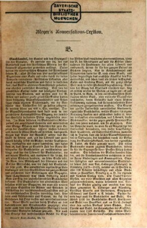 Neues Conversations-Lexikon für alle Stände, 4. Buchhandel - Cronegk