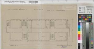 Rüthen (Rüthen) Staatliche Aufbauschule Schülerheim Grundriß Erdgeschoß 1952 1 : 100 33 x 56 Zeichnung Staatshochbauamt Soest