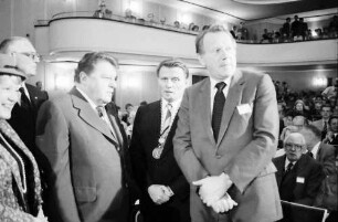31. Tagung 1981 (29.6.-3.7.) Mediziner; Eröffnung: Frau Steurer, Graf Lennart Bernadotte, F. J. Strauß, Oberbürgermeister Steurer, H. Engler