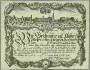 Geleitbrief des Zimmergesellen Jörg Bantz aus Hambach, 1786
