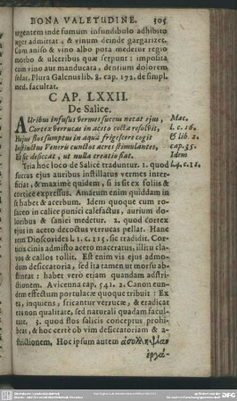 Cap. LXXII. De Salice