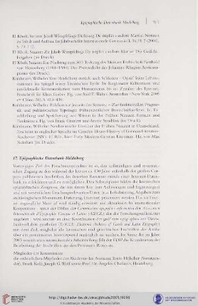 17. Epigraphische Datenbank