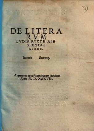 De literarum ludis recte aperiendis liber