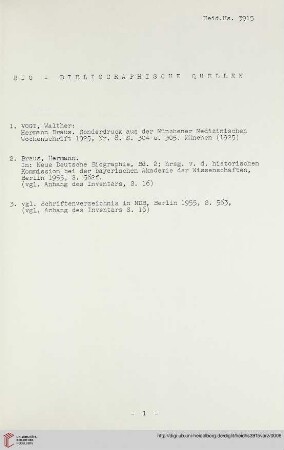 Bio-bibliographische Quellen