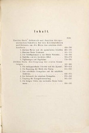 Geschichte des neutestamentlichen Kanons, 1. Das Neue Testament vor Origenes. 2
