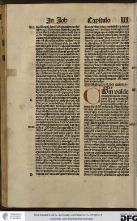 Sancti Gregorii liber quintus.