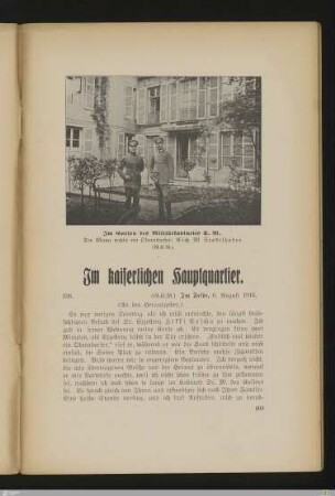 Im kaiserlichen Hauptquartier