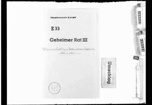 Prüfungswesen: Befähigung zur Anstellung im Departement der auswärtigen Angelegenheiten