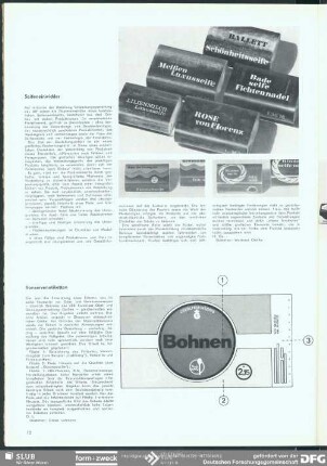 Konservenetiketten : Verpacken