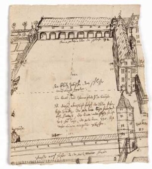 Eschwege, Landgrafenschloss, Rennbahn und Entwurf für eine "Neue Galerie"
