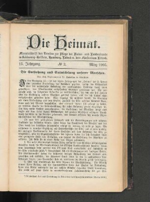 Die Entstehung und Entwicklung unserer Marschen.