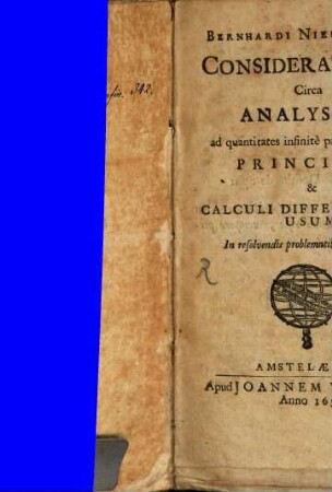 Considerationes Circa Analyseos ad Quantitates infinite parvas applicatae Principia