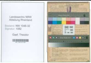 Entnazifizierung Theodor Gaef , geb. 27.01.1902 (Ingenieur)