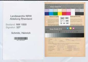 Entnazifizierung Heinrich Schmitz, geb. 28.01.1908 ()