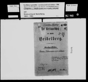 Herstellung eines Wegs [Kreisweg 14] Gaiberg - [Leimen-]Lingental - Leimen