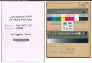 Entnazifizierung Heinz Kempgens , geb. 15.07.1918 (Fahrer)