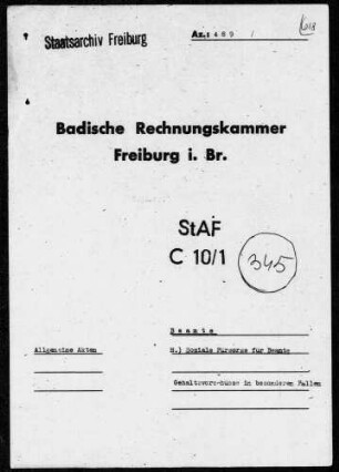 Gehaltsvorschüsse in besonderen Fällen