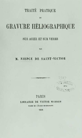 Heliographique, Paris, Titelblatt, 1856