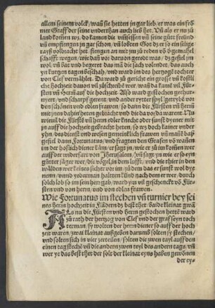 Wie Fortunatus im stechen und turnier bey seines herrn hochzeit in Flandern dz best thet/ ...
