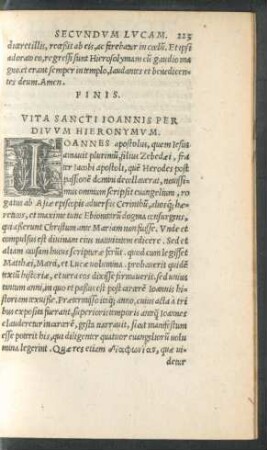 Vita Sancti Ioannis Per Divum Hieronymum.