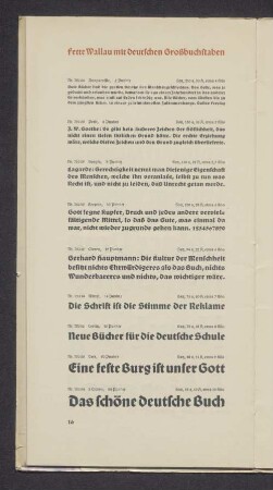 Magere Wallau mit deutschen Großbuchstaben
