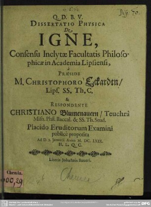 Dissertatio de igne