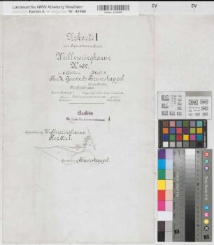 Wulmeringhausen (Olsberg), Separation Wulmeringshausen, Brouillonkarte I Brunskappel Flur 10