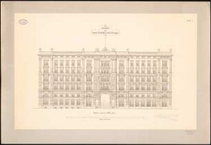 Gasthaus 1. Ranges: Fassade zum Platz 1:100