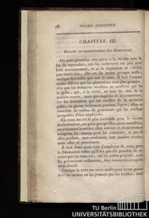 Chapitre III. Récolte et conservation des Betteraves