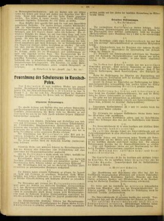 Neuordnung des Schulwesens in Russisch-Polen