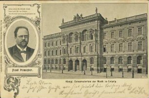 Paul Homeyer. Königl. Conservatorium der Musik zu Leipzig.