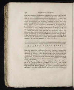 Maladies Véneriennes.