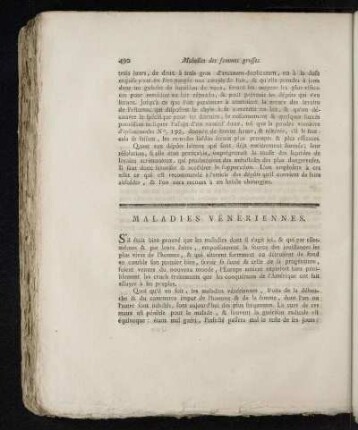 Maladies Véneriennes.
