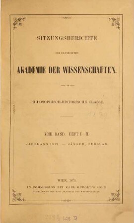 Sitzungsberichte. 93. 1879