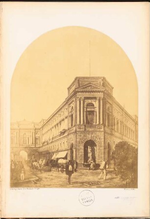 Saalgebäude, Frankfurt/Main: Perspektivische Ansicht (aus: Konkurrenzentwürfe. Fotografien von Bohnstedts Entwürfen, 1857-1864)