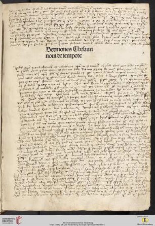 Lateinische Predigt (Handschrift); 15. Jh.