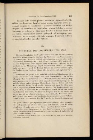 425-448, II. Statuten des Contuberniums 1536