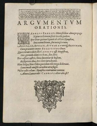 Argumentum Orationis