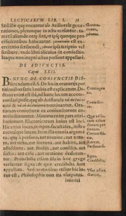 De Adiunctis. Caput XXII.